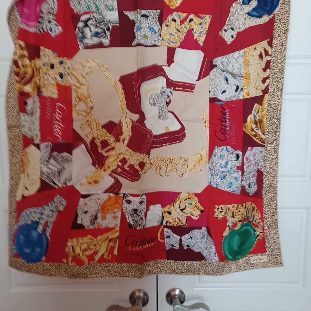 Cartier silk scarf
